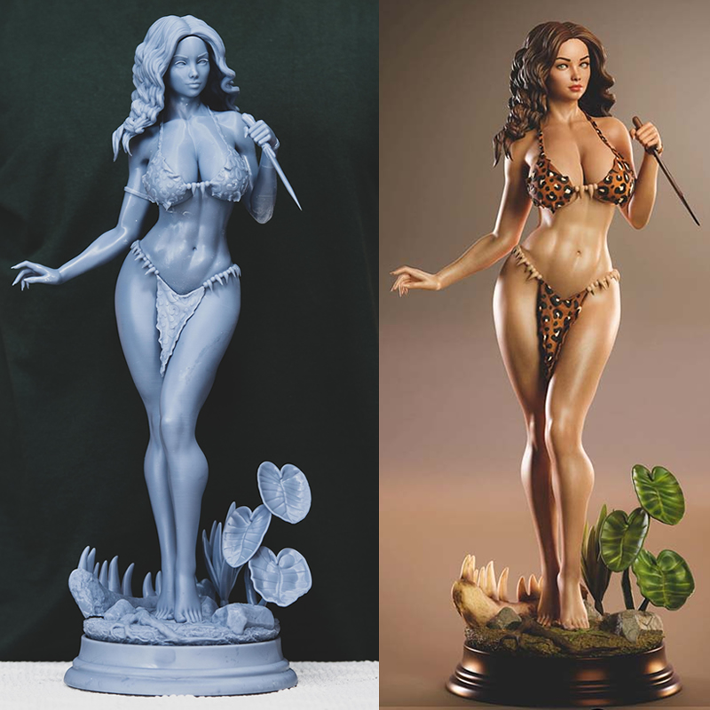 3D Printing Character - 3 أنماط أوريجي شخصية 6083 Cavewoman