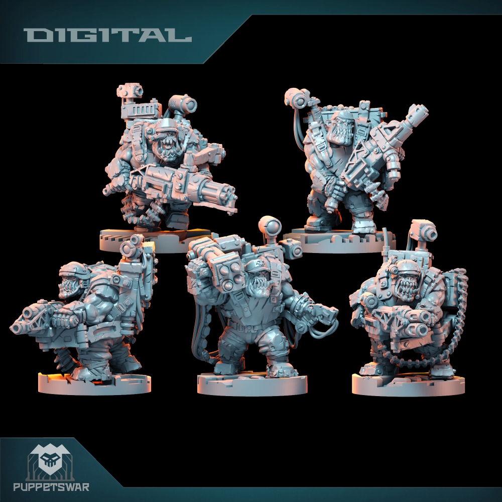 3D Printing Ideas - Orc Ultimate Badasses Squad، شخصية الجلد