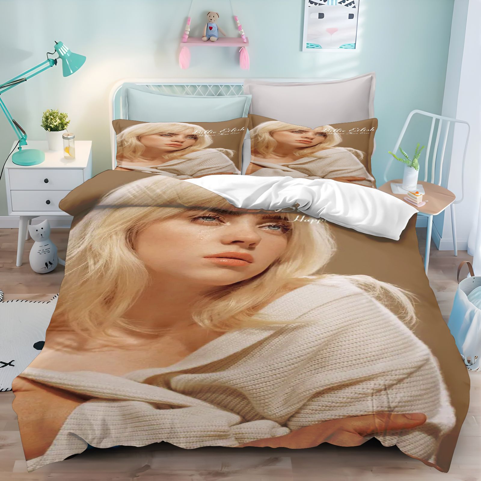 3D Printing Quilting - طقم أغطية سرير بيلي إيليش بطباعة