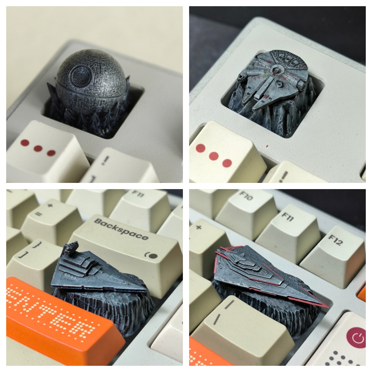 3D Printing Keycaps - غطاء مفتاح HCY Death Star Artisan