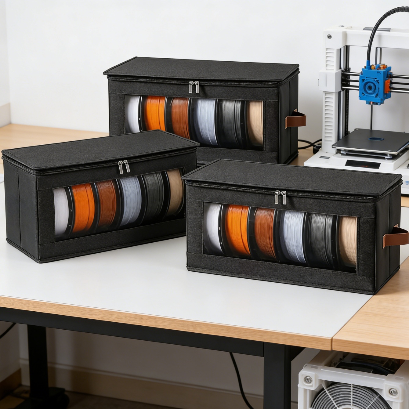حقيبة لتخزين خيوط الطباعة ثلاث - مراجعة 3D Printing Filament وسعره