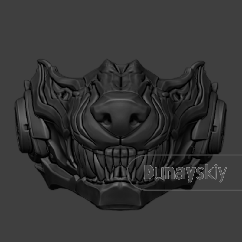 قناع فالكو وولف من لوف آند ديب - مراجعة 3D Printing Mask وسعره