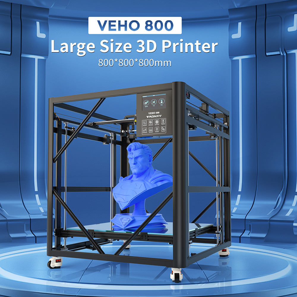 طابعة VEHO 800 PRO ثلاثية الأب - مراجعة 3D Printing Klipper وسعره