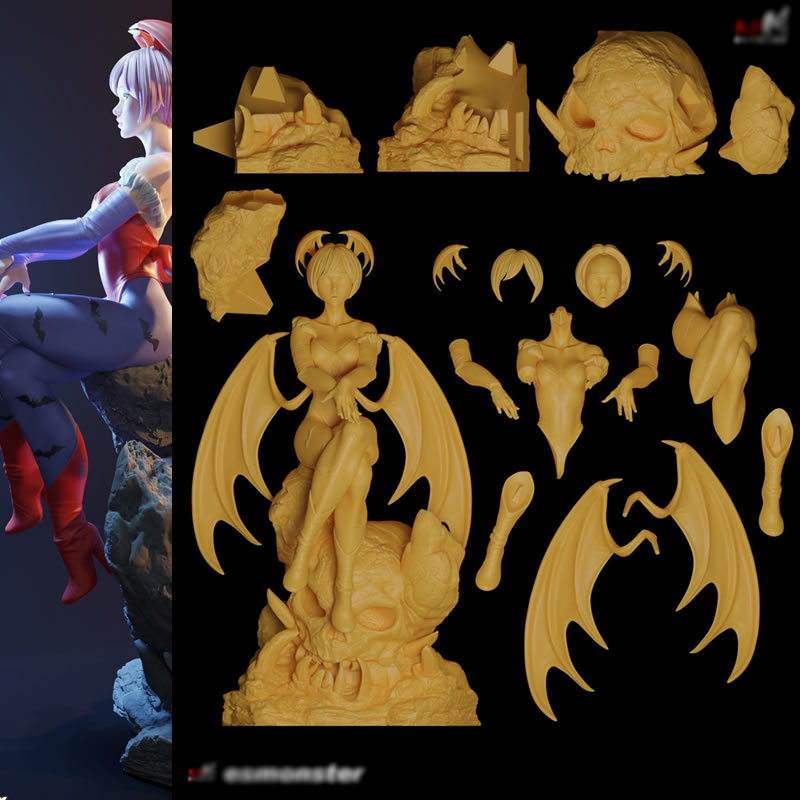 لعبة شخصية ليلث موريجان أينسلا - مراجعة 3D Printing Character وسعره