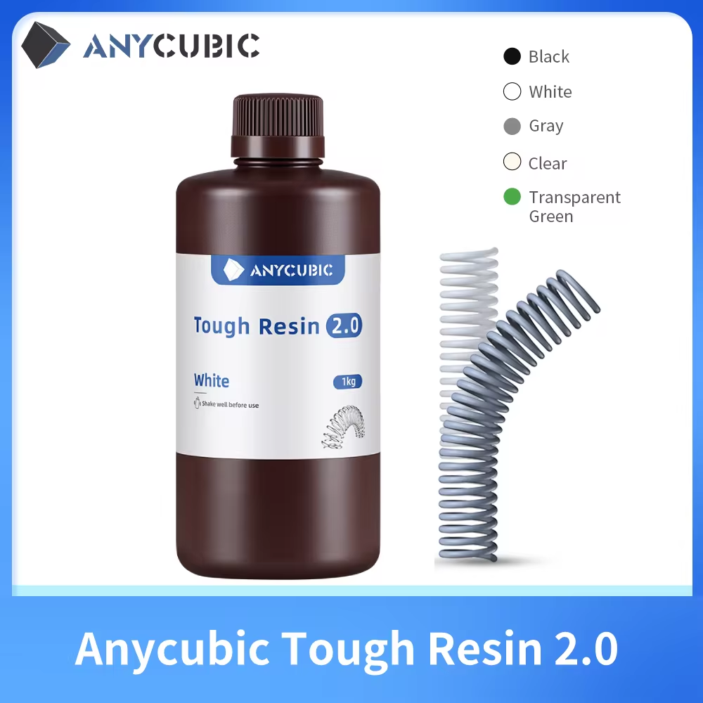 Anycubic مرنة الراتنج القوي 2. - مراجعة 3D Printing Uv Resin وسعره